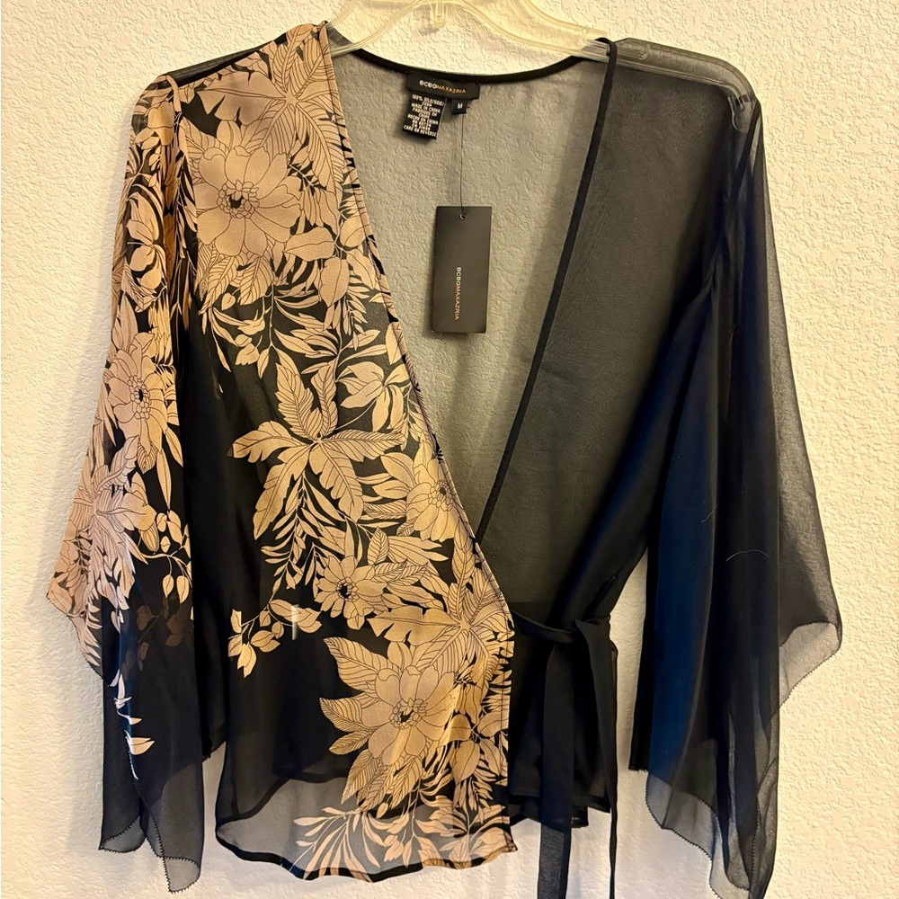 BCBGMaxAzria Silk Top